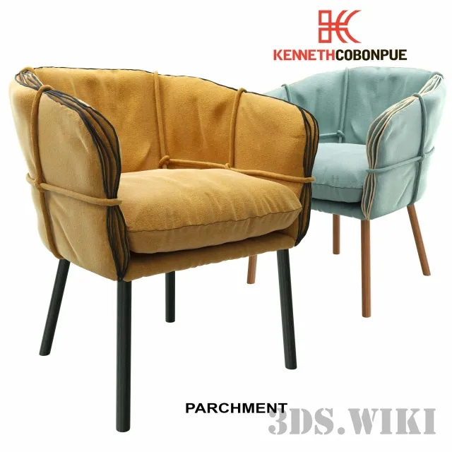 furniture - PARCHMENT Kenneth Cobonpue armchair 3D Model