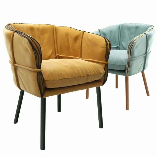 furniture - PARCHMENT Kenneth Cobonpue armchair 3D Model