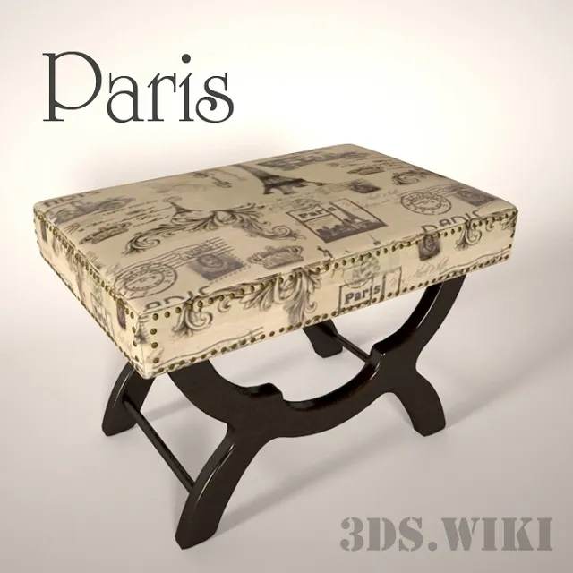 furniture - Paris stool 3D Model