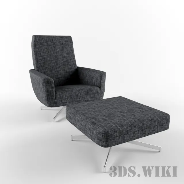furniture - Parker Knoll armchair 3D Model