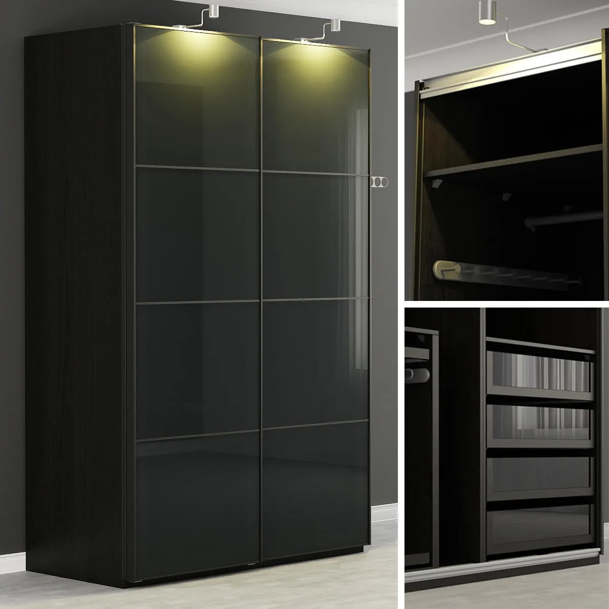 furniture - PAX Wardrobe IKEA 3D Model