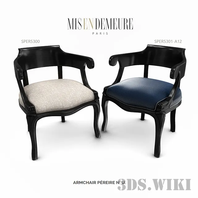 furniture - Pereire Mis en Demeure armchair 3D Model