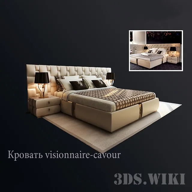 furniture - Perkins - Bedroom | Visionnaire Home Philosophy 3D Model