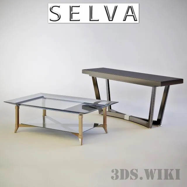 furniture - Philipp Selva Home Tables # 3057 & # 4057 3D Model