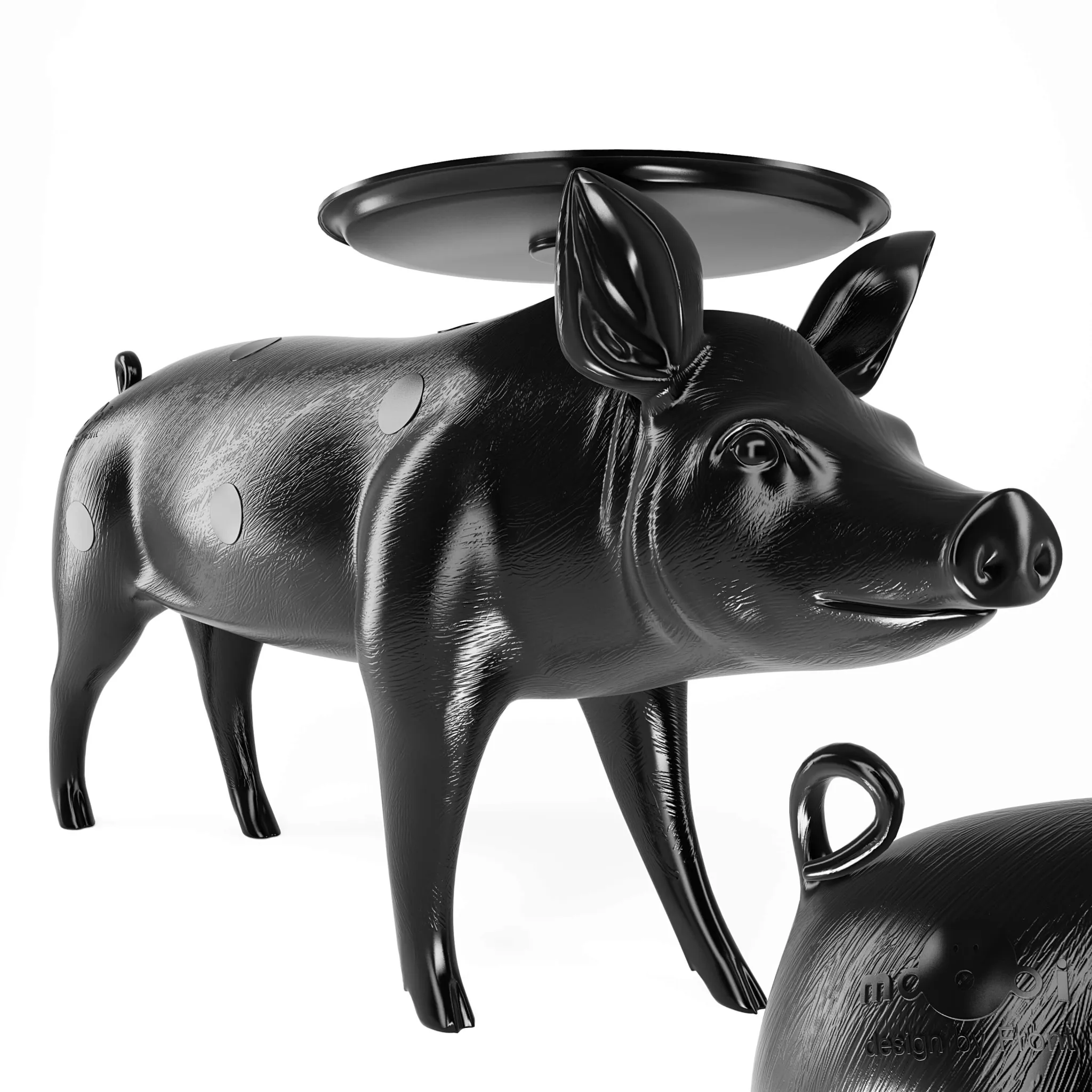 furniture - Pig table 03 3D Model