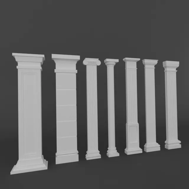 furniture - Pilasters 3D Model