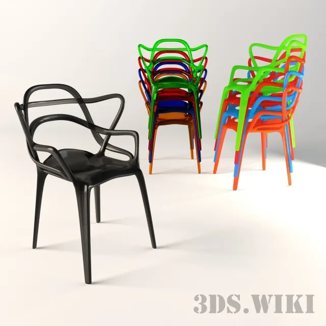 furniture - Plastic chair 3D Model