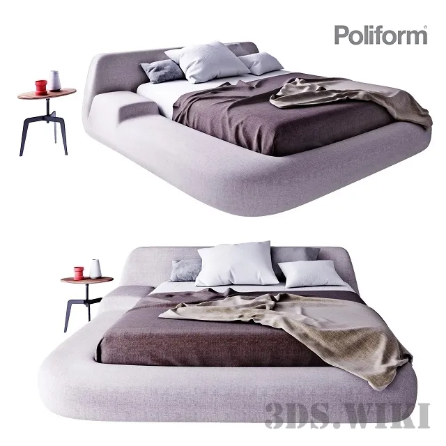 furniture - Poliform bed 3D Model
