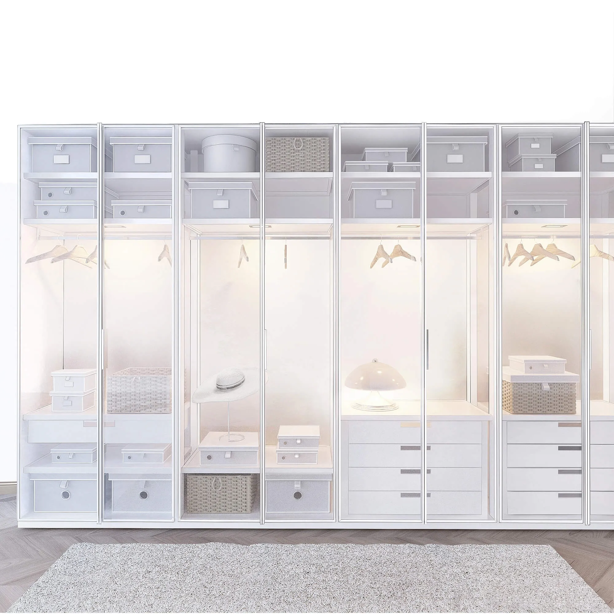 furniture - Poliform EGO wardrobe 3D Model