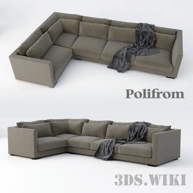 furniture - Poliform modular sofa 3D Model