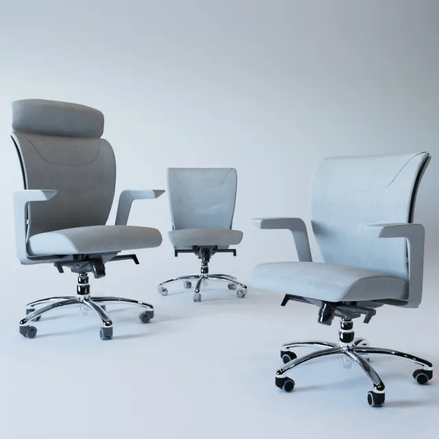 furniture - Poltrona Frau Brief chairs: President Executive Managerial Meeting 3D Model