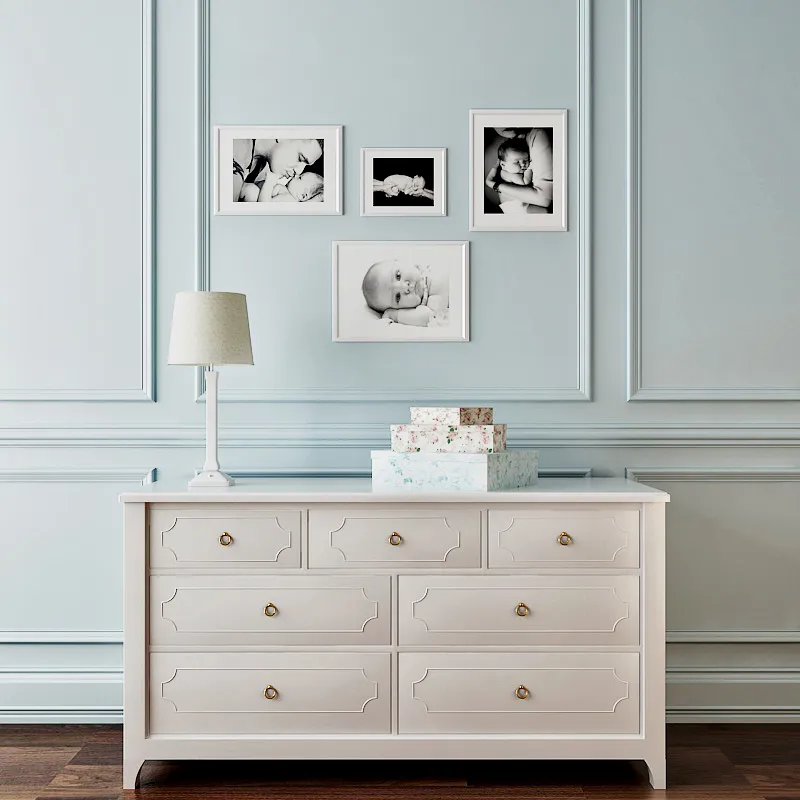 furniture - Pottery Barn chest of drawer 5 3D Model