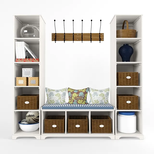 furniture - Pottery barn hallway 3D Model