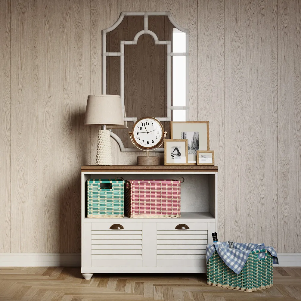 furniture - Pottery Barn interior set 1 3D Model