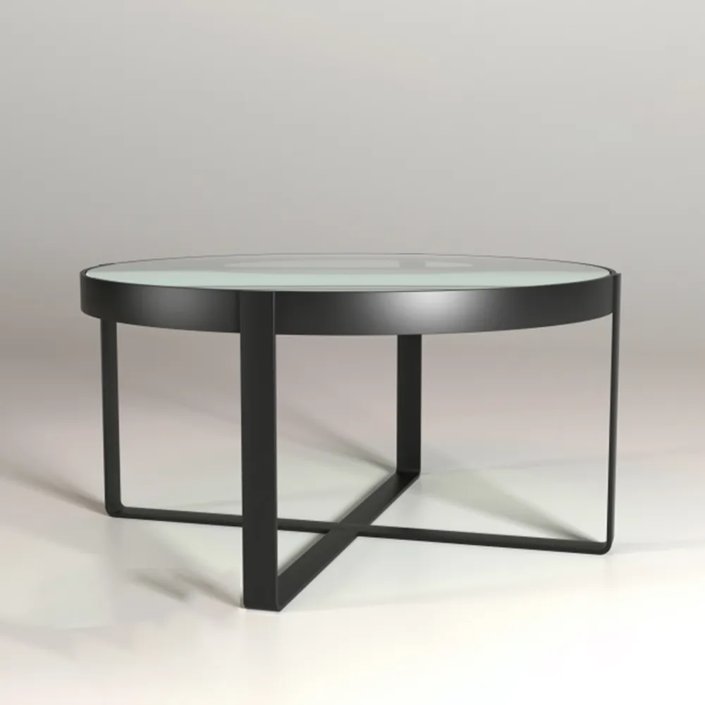 furniture - Pottery Barn Round Coffee Table 3D Model