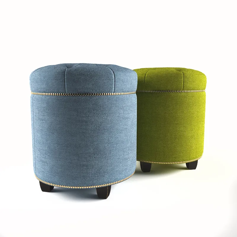 furniture - Poufs collection 03 3D Model