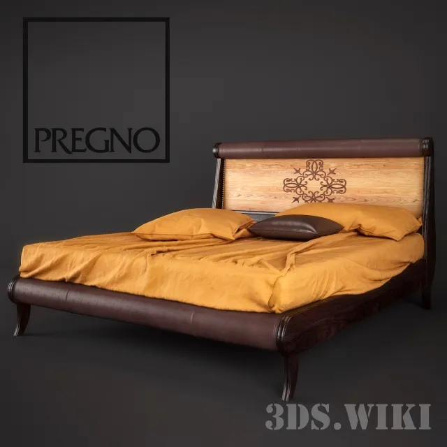 furniture - Pregno L63 bed 3D Model