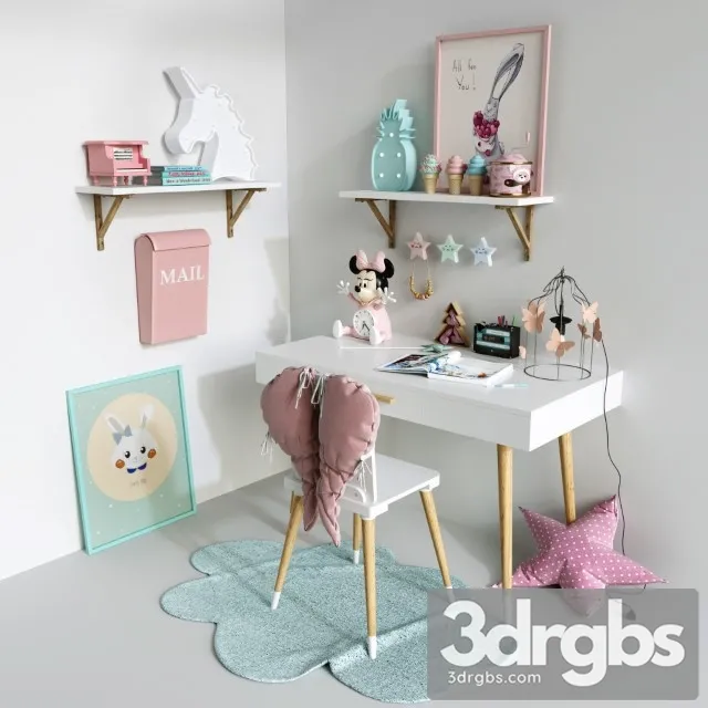 Furniture Princess 3D Model Free