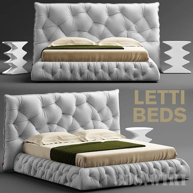 furniture - Punto Pianca bed 3D Model