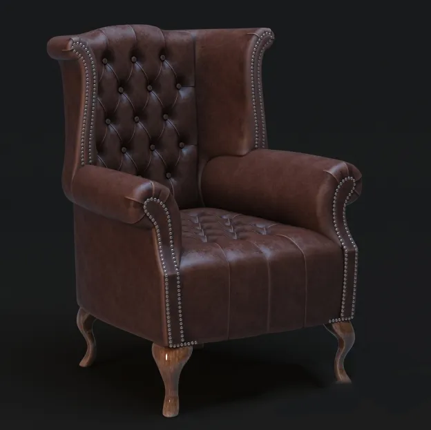 furniture - Queen Anne armchair 3D Model