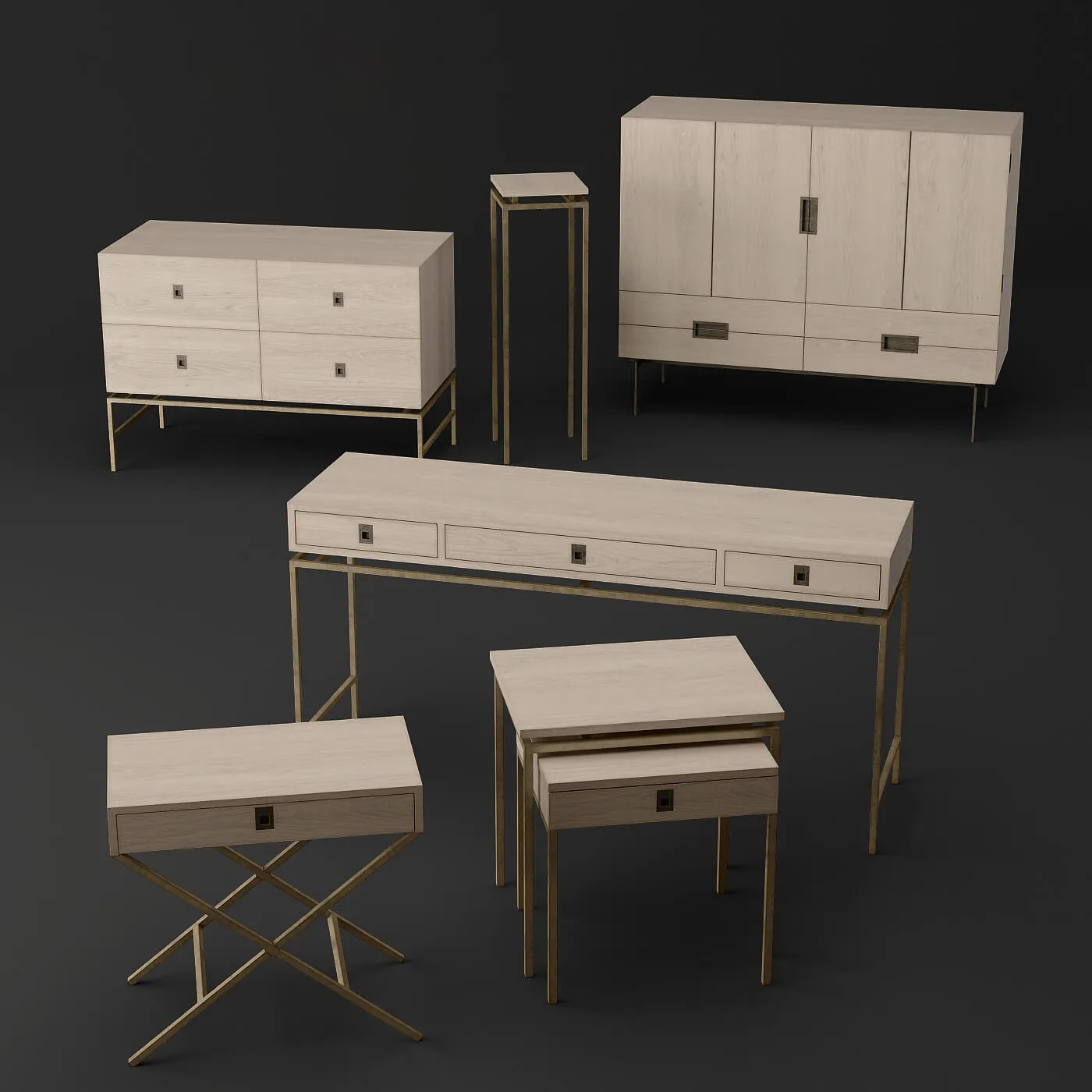 furniture - Racks collection 04 3D Model
