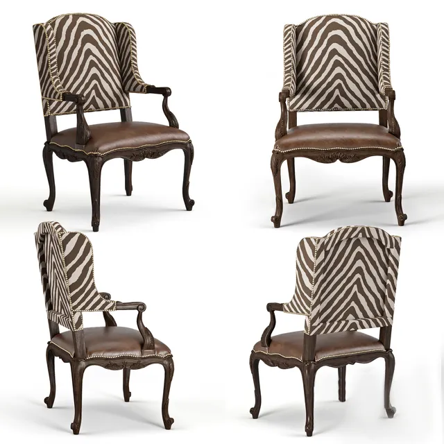 furniture - Ralph Lauren dining armchair 05 3D Model