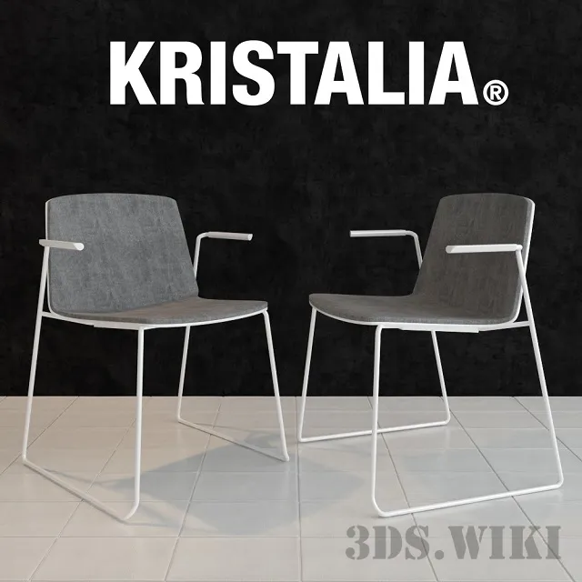 furniture - Rama chair by Kristalia 3D Model