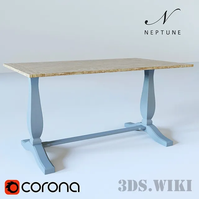 furniture - Rectangular table HARROGATE 6 SEATER 3D Model