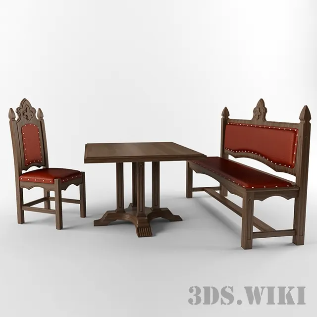 furniture - Restaurant furniture 3D Model