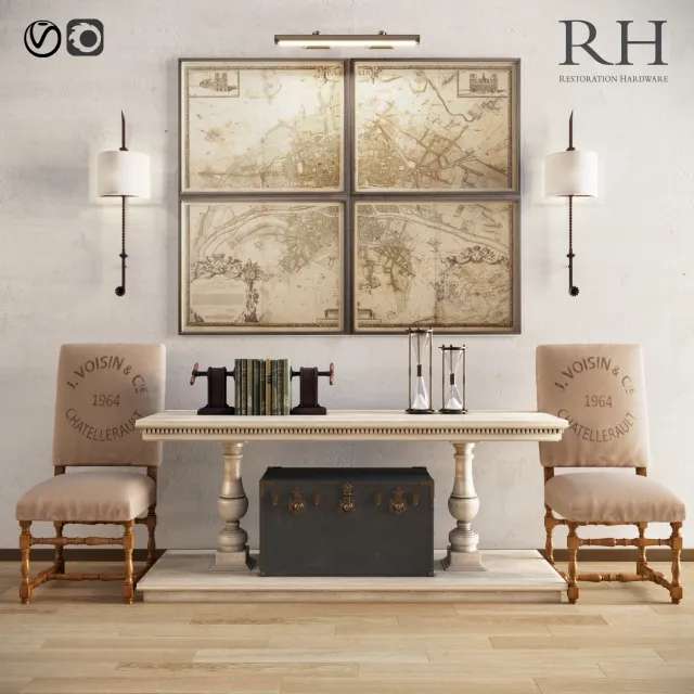 furniture - Restoration hardware 3D Model