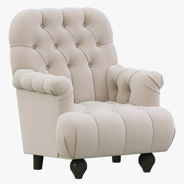 furniture - Restoration Hardware armchair 08 3D Model