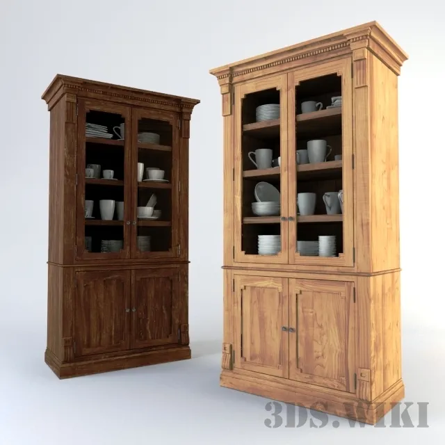 furniture - Restoration Hardware St James Sideboard and Hutch 3D Model