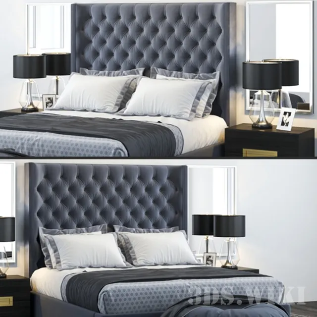 furniture - RH  Bed 3D Model