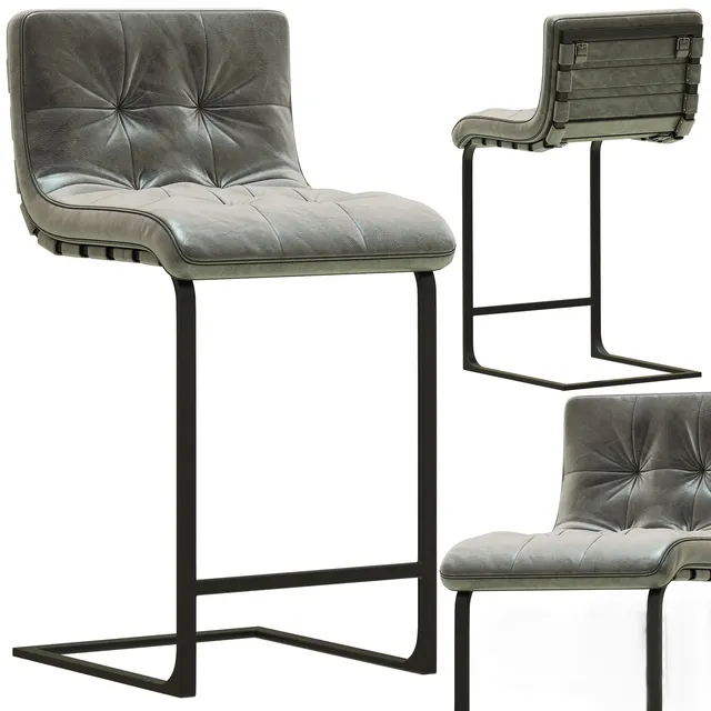 furniture - RH Modern Rossi leather chair 8 3D Model