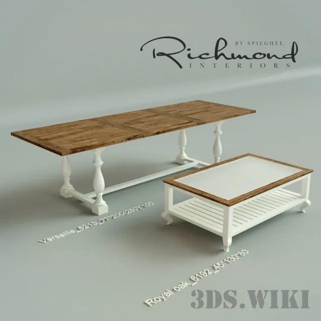 furniture - Richmond Interiors coffee and dining tables 3D Model
