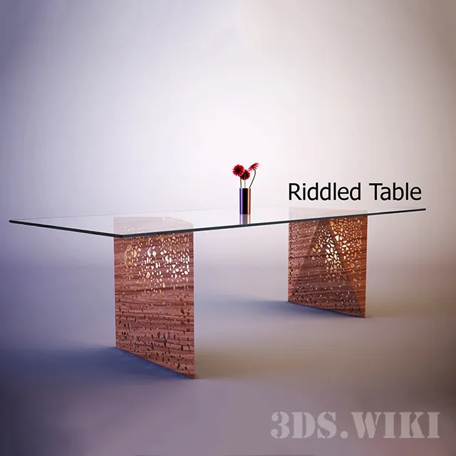 furniture - Riddled Table Horm 3D Model