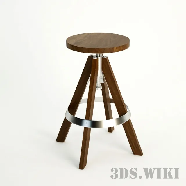 furniture - Rig Acacia Adjustable Bar Stool 3D Model
