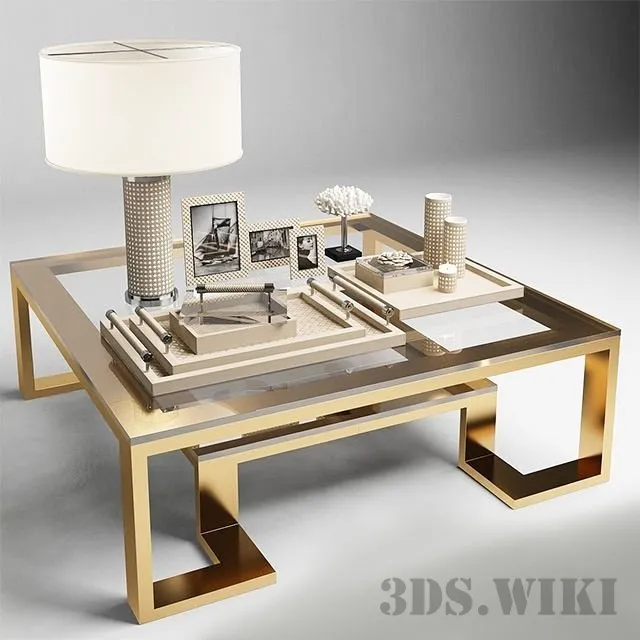 furniture - Riviere decor on the table 109984 by Eichholtz 3D Model