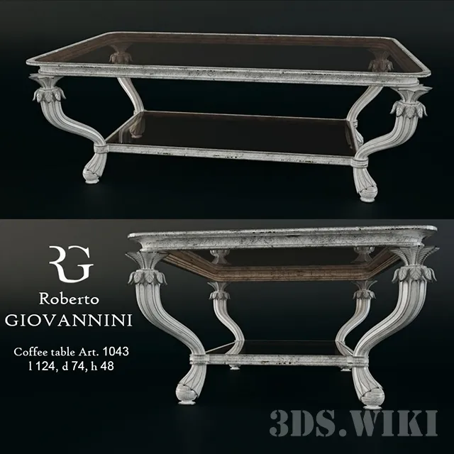 furniture - Roberto Giovannini Art 1043 coffee table 3D Model