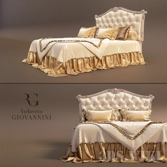 furniture - Roberto Giovannini bed - ART. 1290B 3D Model