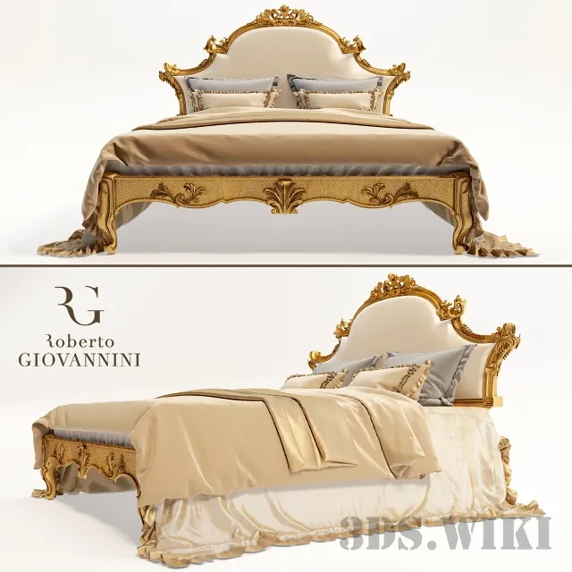 furniture - Roberto Giovannini srl Headboards 1133 bed 3D Model