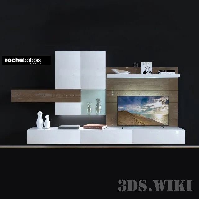 furniture - Roche-Bobois LOGOS TV wall 3D Model