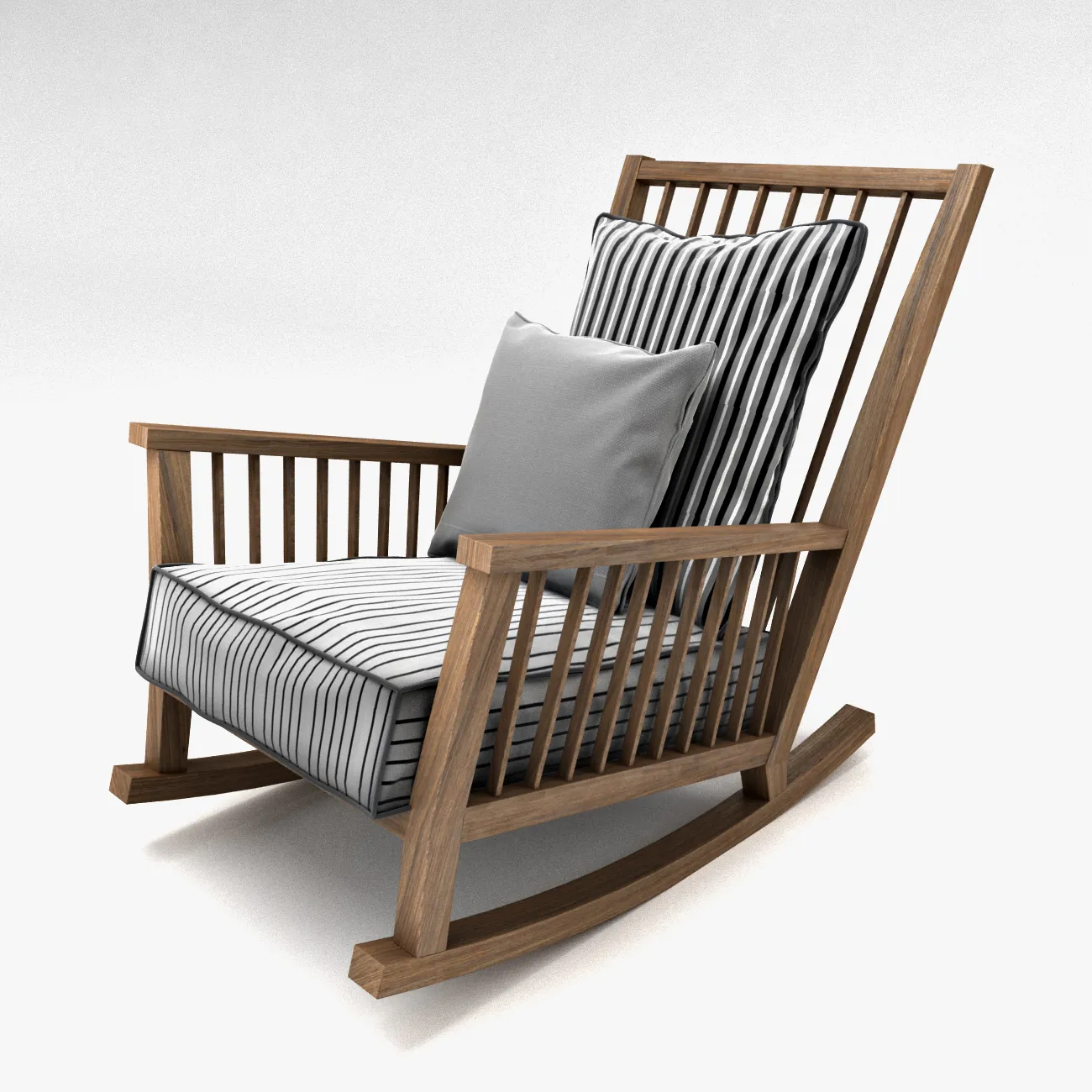 furniture - Rocking armchair 01 3D Model