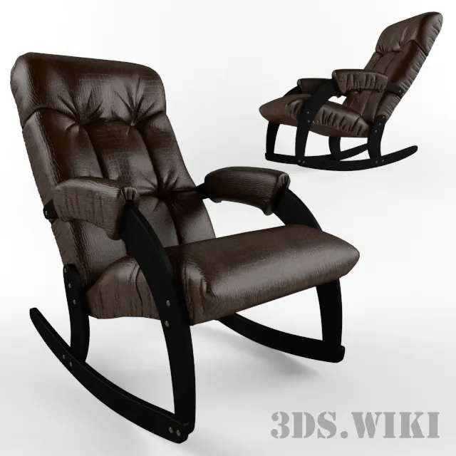 furniture - Rocking chair Antik crocodile Comfort Model 67 3D Model