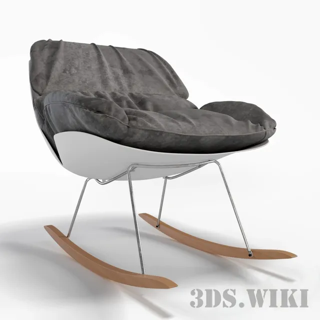 furniture - Rocking chair Bay Francesco Bellini 3D Model