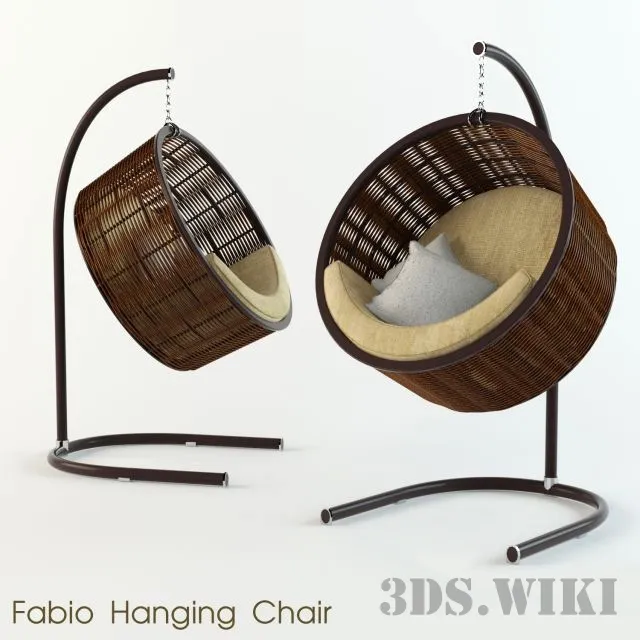 furniture - Rocking chair Fabio Hanging 3D Model