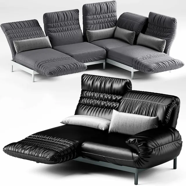 furniture - Rolf Benz Plura sofas 3D Model