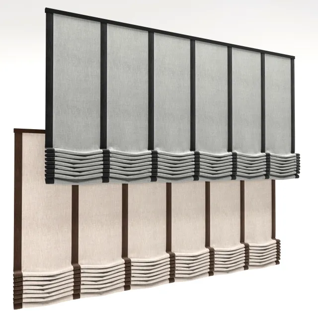 furniture - Roman shade 341 3D Model