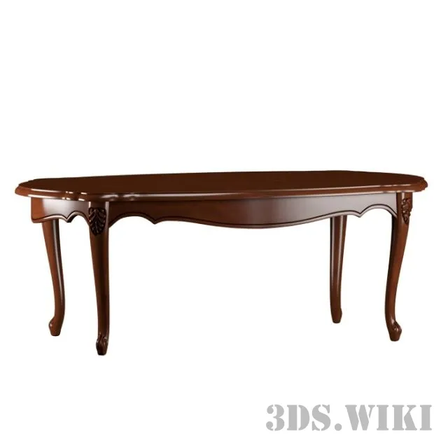 furniture - Romanian table from Mobex factory 3D Model