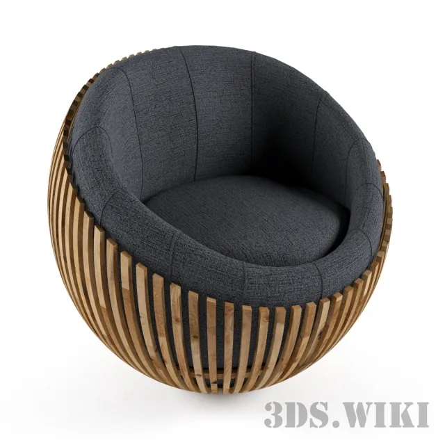 furniture - ROUND CHAIR 3D Model